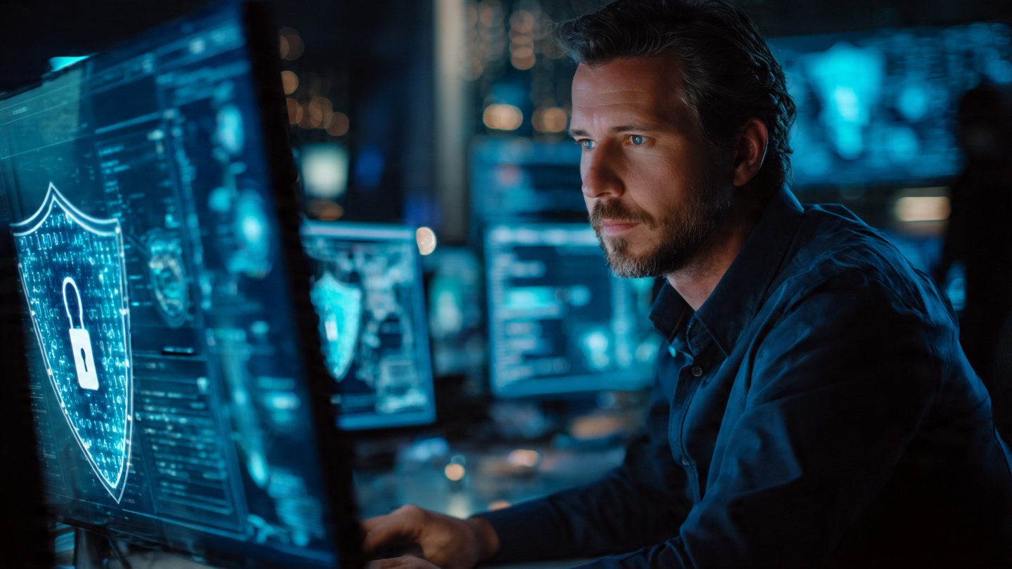 إنفوجرافيك يوضح ما هي معايير الأمان الرقمي وكيفية حماية البيانات مع كودادسي.